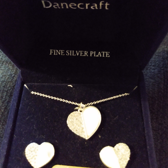 Danecraft Jewelry - Heart necklace and earrings